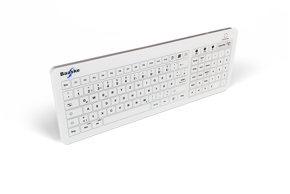 Medizinische Glastastatur Baaske GL01 (DE)